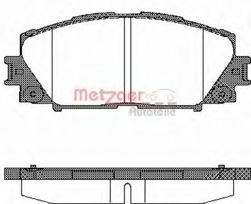 Тормозные колодки METZGER 1170772