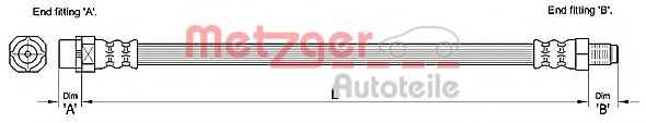 Тормозной шланг METZGER 4110272