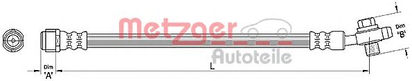 Тормозной шланг METZGER 4110381