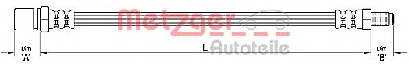 Тормозной шланг METZGER 4110487