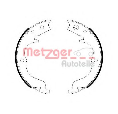 Тормозные колодки барабанные METZGER MG 110