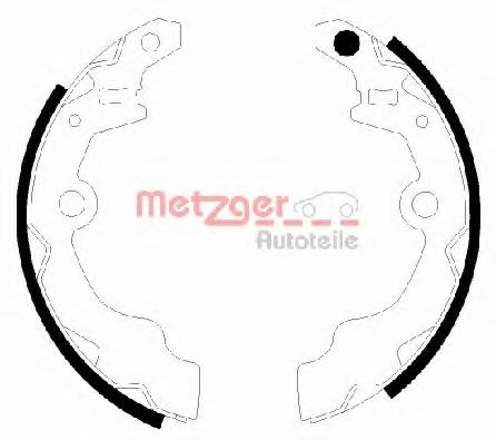 Тормозные колодки барабанные METZGER MG 943
