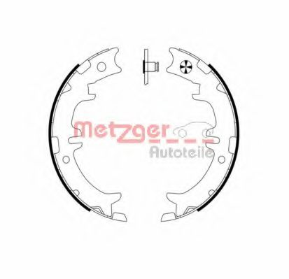 Тормозные колодки барабанные METZGER MG 958