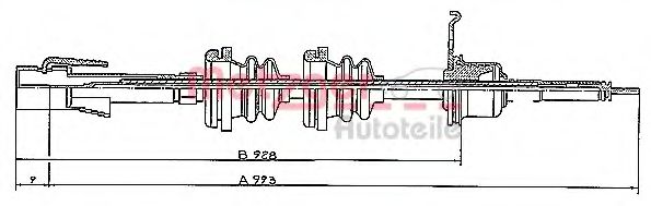 Тросик спидометра METZGER S 31024 Тросик спидометра METZGER S 31024