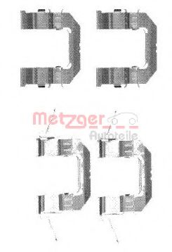 Скобы тормозных колодок METZGER 109-1722