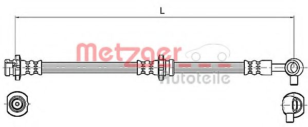 Тормозной шланг METZGER 4110131