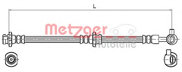 Тормозной шланг METZGER 4110132