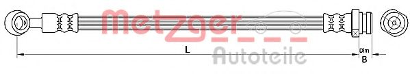 Тормозной шланг METZGER 4110717