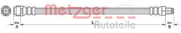 Тормозной шланг METZGER 4110726