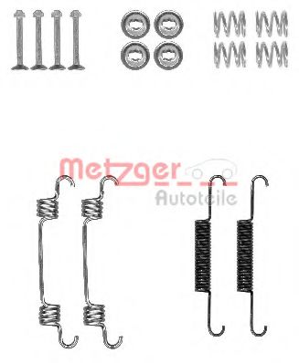 Ремкомплект барабанных колодок METZGER 105-0887