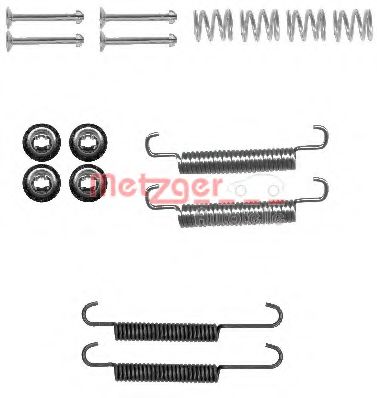 Ремкомплект барабанных колодок METZGER 105-0893