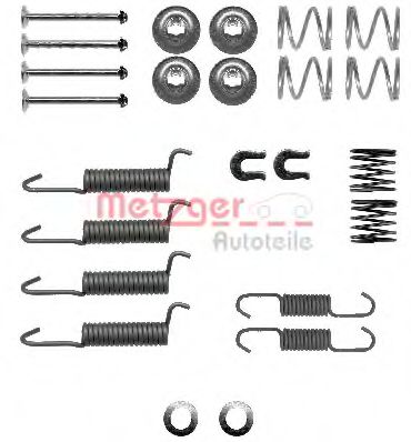 Ремкомплект барабанных колодок METZGER 105-0016