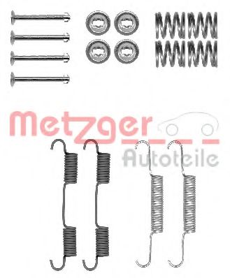 Ремкомплект барабанных колодок METZGER 105-0896