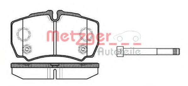Тормозные колодки METZGER 1170803