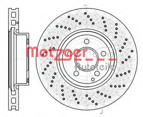 Тормозной диск METZGER 6110501 Тормозной диск METZGER 6110501