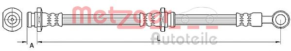 Тормозной шланг METZGER 4110670