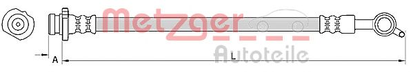 Тормозной шланг METZGER 4110850
