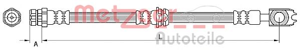Тормозной шланг METZGER 4110881