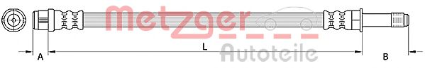 Тормозной шланг METZGER 4110886