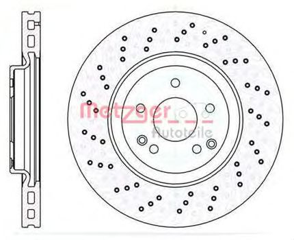 Тормозной диск METZGER 6110393 Тормозной диск METZGER 6110393