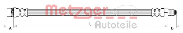 Тормозной шланг METZGER 4110930