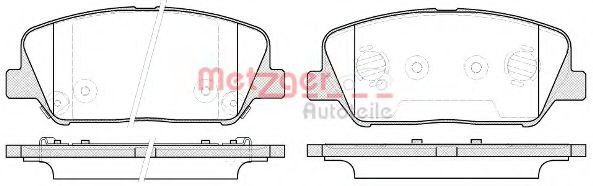 Тормозные колодки METZGER 1170780