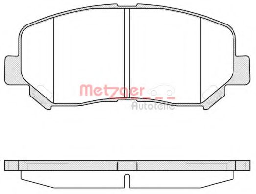 Тормозные колодки METZGER 1170788