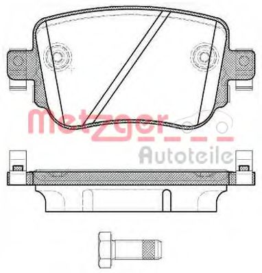 Тормозные колодки METZGER 1170792