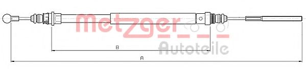 Трос ручного тормоза METZGER 10.4722
