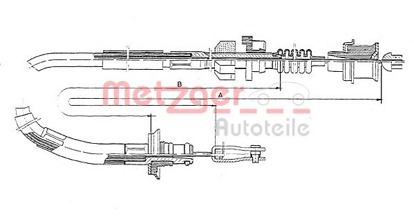 Трос сцепления METZGER 18.162