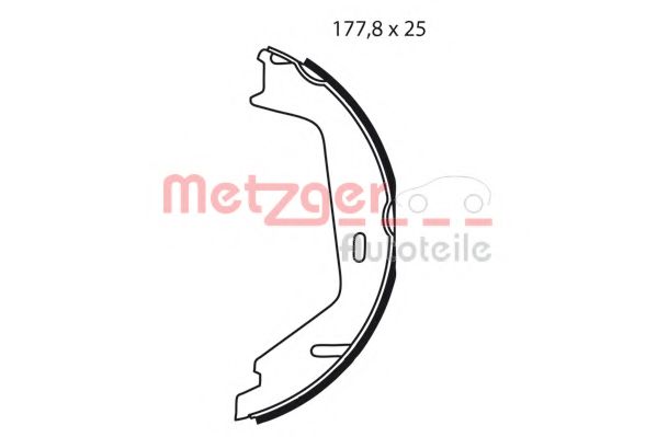 Тормозные колодки барабанные METZGER MG 238