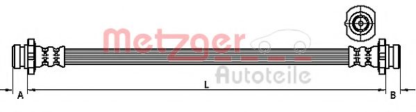 Тормозной шланг METZGER 4111249