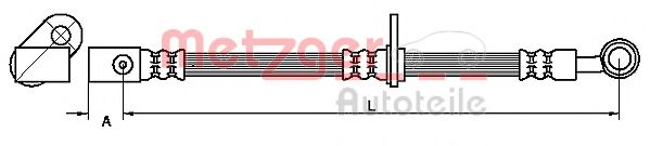 Тормозной шланг METZGER 4111071