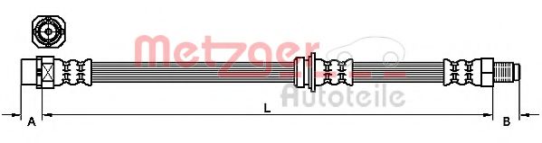 Тормозной шланг METZGER 4111098