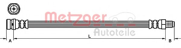 Тормозной шланг METZGER 4110149