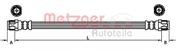 Тормозной шланг METZGER 4110224