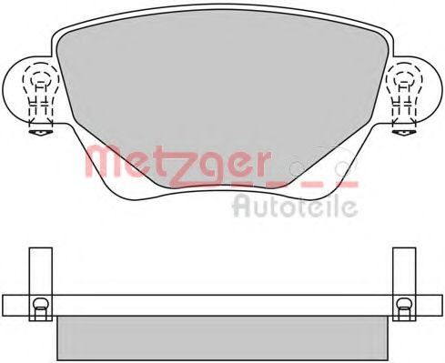 Тормозные колодки METZGER 1170096
