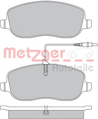 Тормозные колодки METZGER 1170232