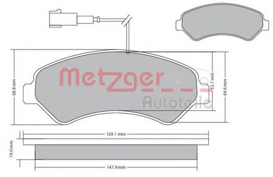 Тормозные колодки METZGER 1170591