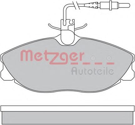 Тормозные колодки METZGER 1170253