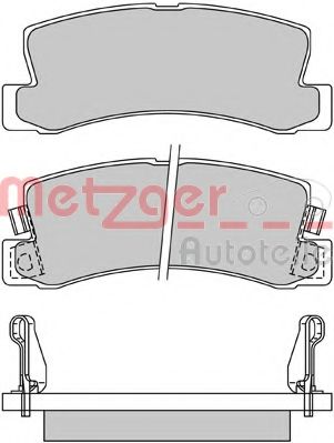 Тормозные колодки METZGER 1170277