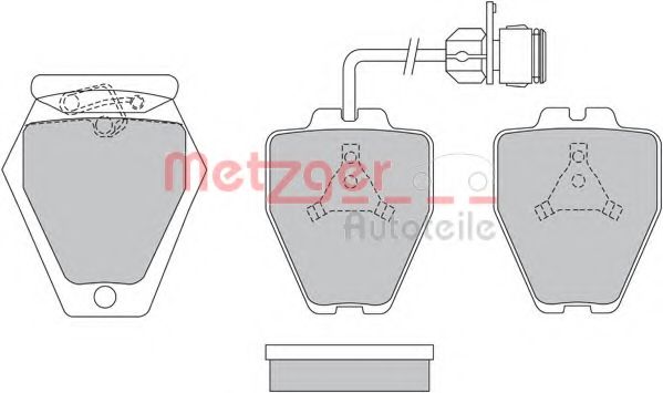 Тормозные колодки METZGER 1170280