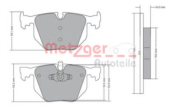 Тормозные колодки METZGER 1170318