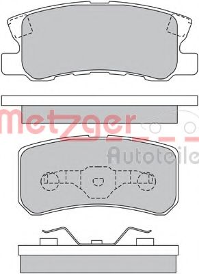 Тормозные колодки METZGER 1170323