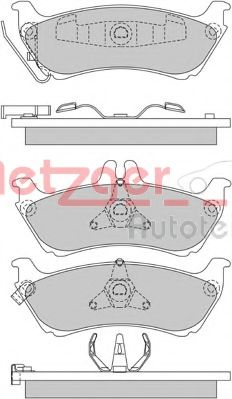 Тормозные колодки METZGER 1170339