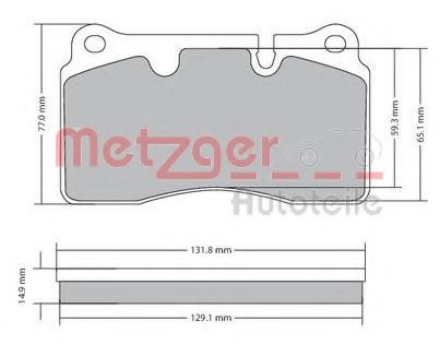 Тормозные колодки METZGER 1170366