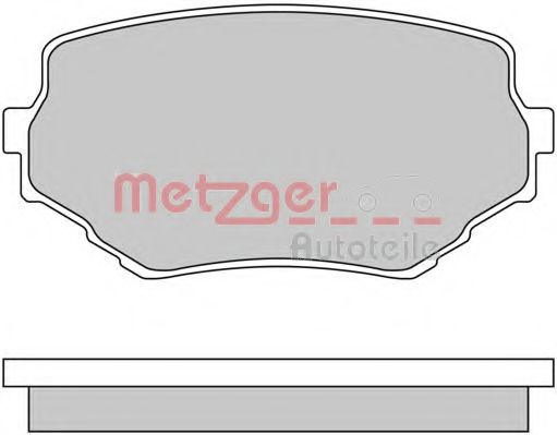 Тормозные колодки METZGER 1170415