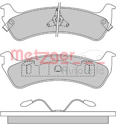 Тормозные колодки METZGER 1170434