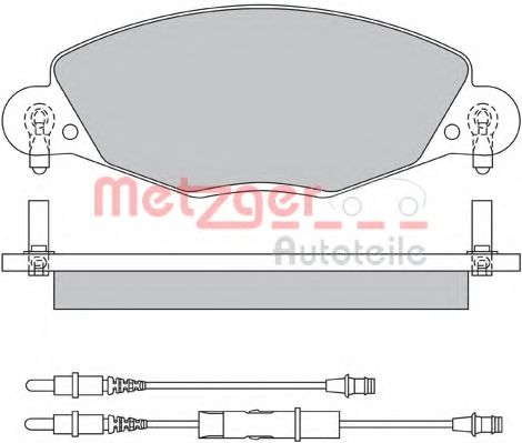 Тормозные колодки METZGER 1170437