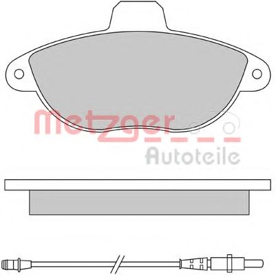 Тормозные колодки METZGER 1170455